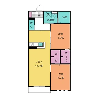 シャルム【2階】の間取り