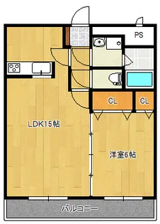 ブレインコートカルハマ【2階】の間取り