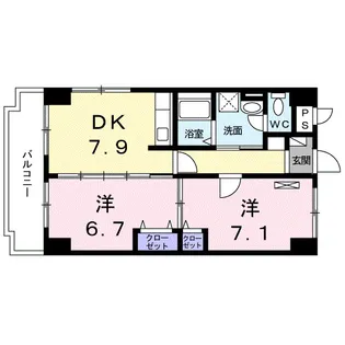 ビクトリーヒルズ【1階】の間取り