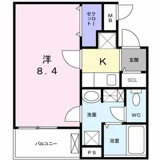 フルール【2階】の間取り