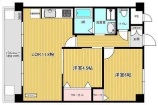プランドール北花田【2階】の間取り