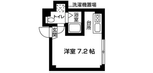 グリーンコート阿倍野II【2階】の間取り