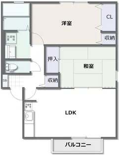 サニーハウス皆生 A【2階】の間取り