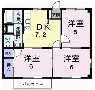 ニューシティ杉田NO2【2階】の間取り