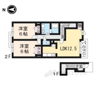リバーフォレスト【2階】の間取り