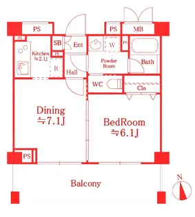 フォリアージュ青葉台【2階】の間取り