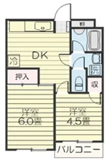 藤和マンション【1階】の間取り
