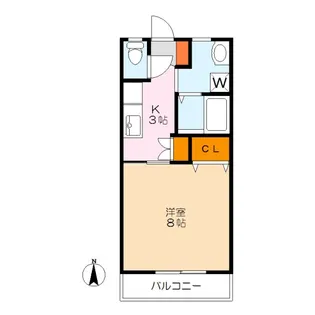 ドゥ・サラ【2階】の間取り