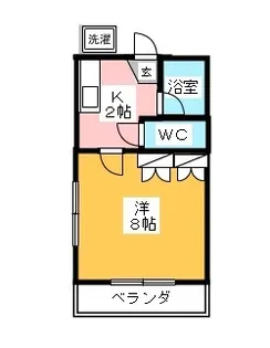 ホワイトハイツ【2階】の間取り
