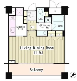 パークオアシス赤坂丹後坂【3階】の間取り