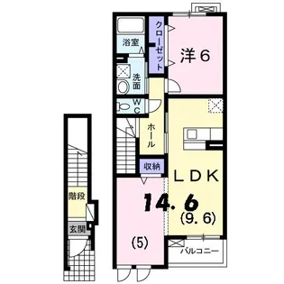 アン ソレイユ【2階】の間取り
