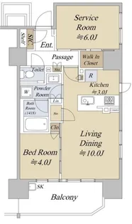 シティハウス巣鴨【2階】の間取り
