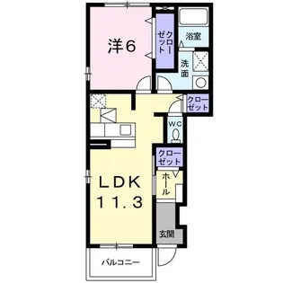 ライフ・ステージB【1階】の間取り