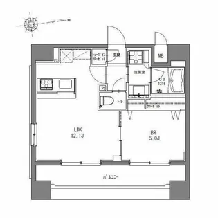 La Douceur秋葉原【5階】の間取り
