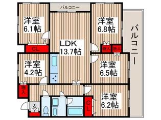 シェモア松戸【3階】の間取り