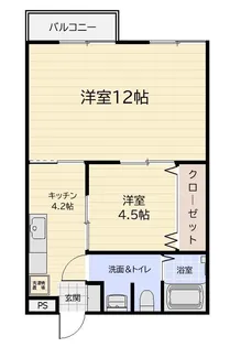 シャイン・me【2階】の間取り