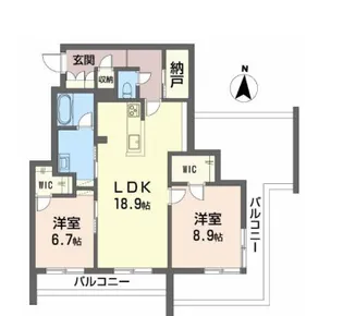 べレオ南佐古【2階】の間取り