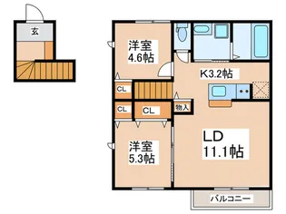 メゾン アリッサム【2階】の間取り