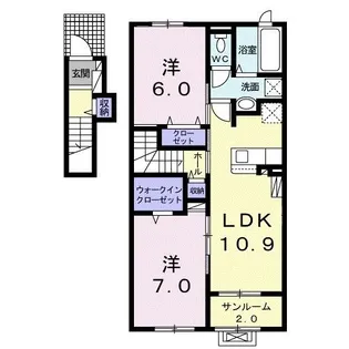 ピエール リュミエール【2階】の間取り