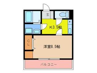 メリージュエリングMARS【2階】の間取り