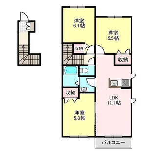 プレミール【2階】の間取り