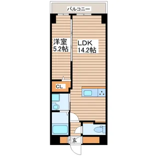 レジデンス宮城野テラス【4階】の間取り