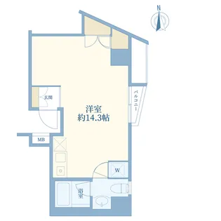 ヒルサイド御殿山【1階】の間取り