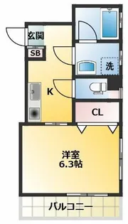 Luz(ルース)【3階】の間取り