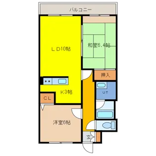 ケーポート末広【2階】の間取り
