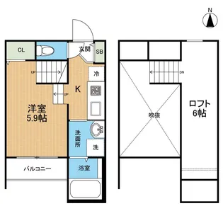 Crestre sur新水前寺【1階】の間取り