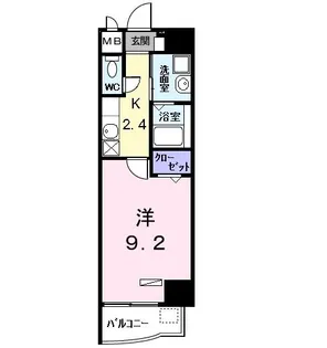 プラシード Y’s【3階】の間取り