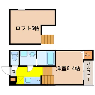 ハーモニーテラス宮千代IV【2階】の間取り