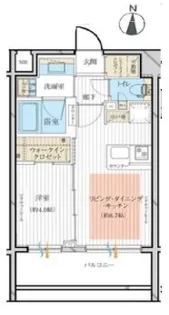 シティインデックス秋葉原【8階】の間取り