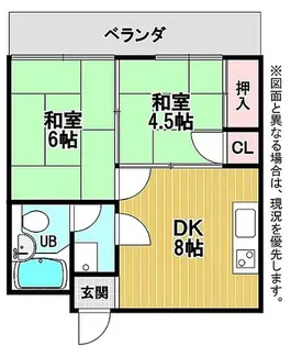 コーポ浅野岡山【5階】の間取り