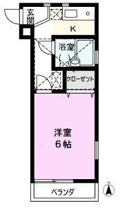 リベルティメゾン【1階】の間取り