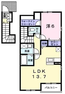 ソレイユ メゾン【2階】の間取り