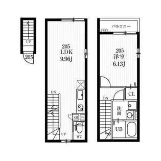 ミハス成増【2階】の間取り