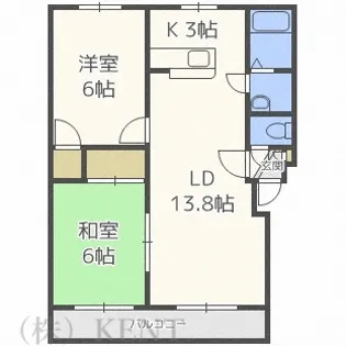 エレガンス47【4階】の間取り