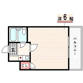 ジュネスタチバナ【3階】の間取り