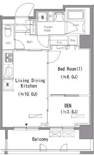 パークアクシス住吉【4階】の間取り