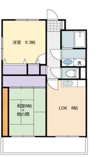 WESTヒルズ新鴻池【2階】の間取り