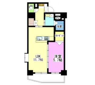 アリビオ高柳【4階】の間取り
