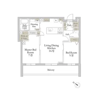 メゾン ド リーリエ【2階】の間取り