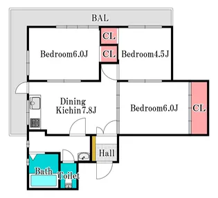 原尾島ガーデンマンション【2階】の間取り