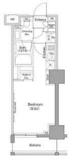 ザ・パークハビオ巣鴨【8階】の間取り