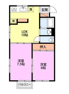 サンメゾン【2階】の間取り