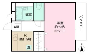 パナハイツ駒沢【1階】の間取り