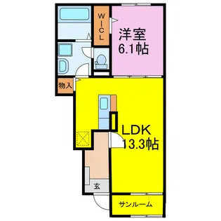 サンクレスト【1階】の間取り