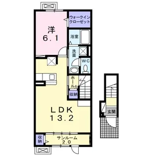 トランスミット3【2階】の間取り