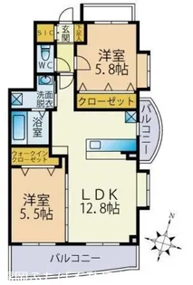 エクセレント壱番館【2階】の間取り